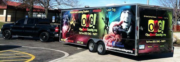 mobile video gaming theater rental party